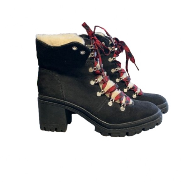 NWOT JELLYPOP Black suede ankle boots - Picture 4 of 6